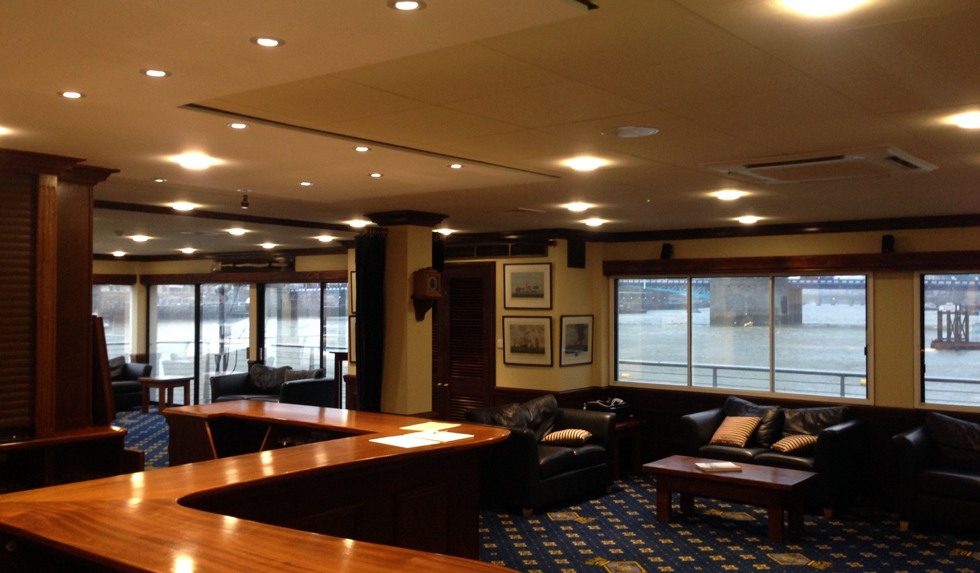 Professional French Polishing at the Officers Bar, HMS President, London