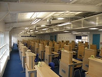 Building work at high school in Southall, Middlesex, Greater London
